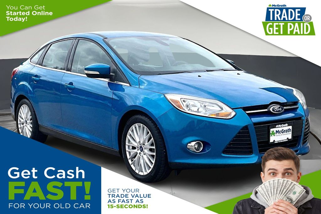 Blue Candy Metallic 2012 Ford Focus SEL Sedan Front-Wheel Drive 6-Speed Automatic