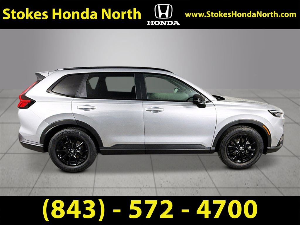 2026 Honda CR-V Hybrid Sport-L Silver at Stokes Honda North