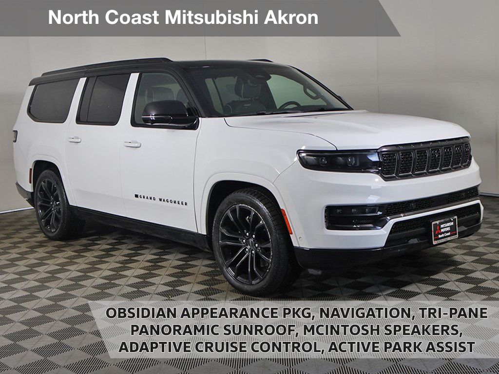 Bright White Clearcoat 2024 Jeep Grand Wagoneer L Obsidian 4WD SUV / Crossover Four-Wheel Drive 8-Speed Automatic