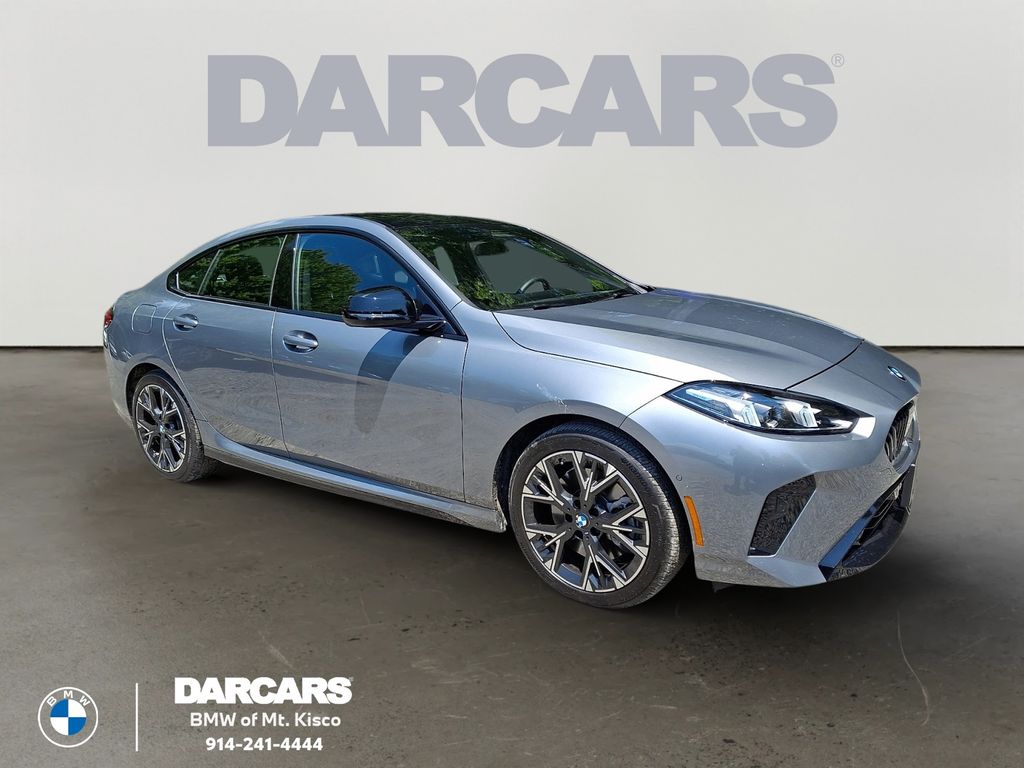 Gray (Skyscraper Grey Metallic) 2026 BMW 2 Series Sedan All-Wheel Drive 7-Speed Automatic