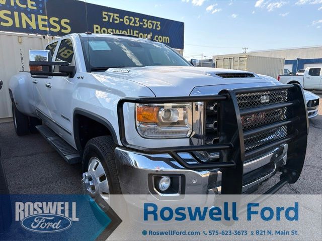 White Frost Tricoat 2019 GMC Sierra 3500HD Pickup Truck Four-Wheel Drive 6-Speed Automatic