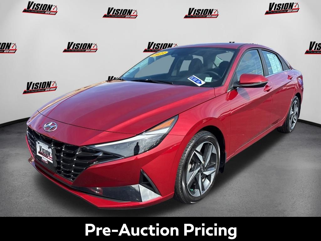 Ultimate Red 2023 Hyundai Elantra Sedan Front-Wheel Drive Continuously Variable Transmission