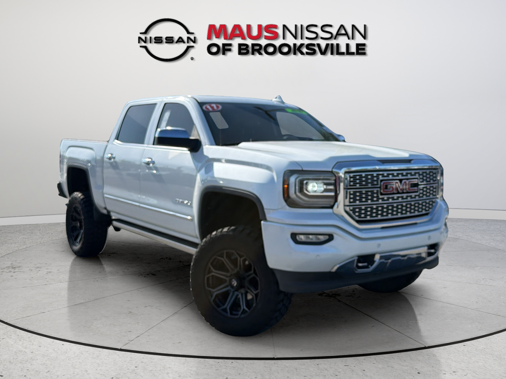 White Frost Tricoat 2017 GMC Sierra 1500 Pickup Truck Four-Wheel Drive 8-Speed Automatic Overdrive