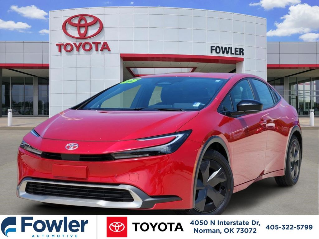 Red 2025 Toyota Prius Plug-In Hybrid Hatchback Front-Wheel Drive Continuously Variable Transmission