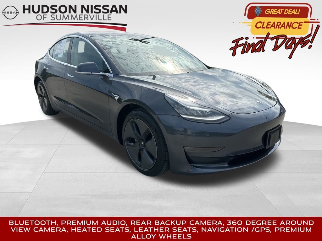 2018 Midnight Silver Metallic Tesla Model 3 Long Range Sedan
