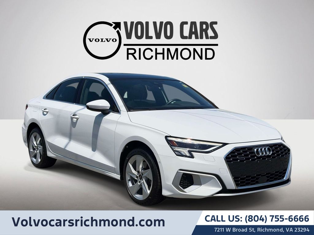 Ibis White 2022 Audi A3 Sedan All-Wheel Drive 7-Speed Automatic