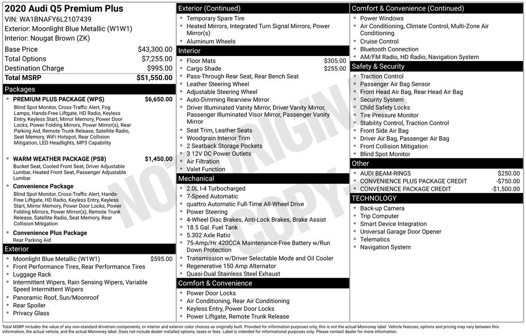 Certified Used 2020  Audi 45 Premium Plus image 7