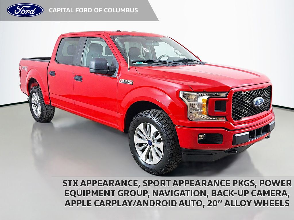 Race Red 2018 Ford F-150 Pickup Truck Four-Wheel Drive Automatic