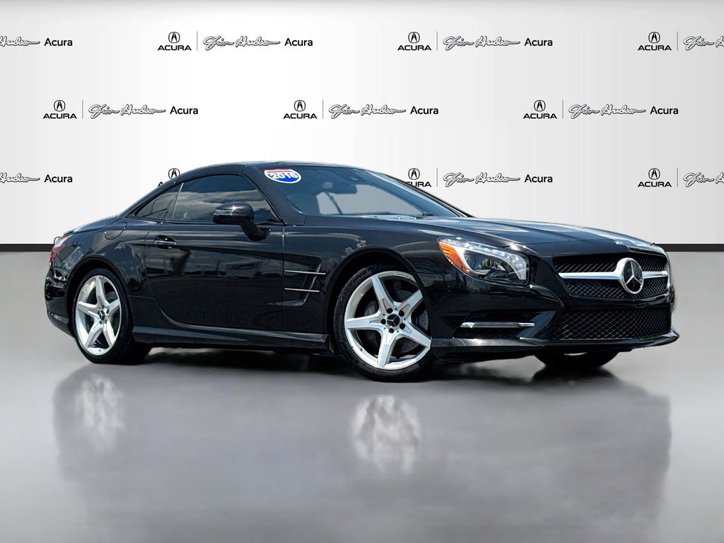 Black 2016 Mercedes-Benz SL-Class Convertible Rear-Wheel Drive 7-Speed Automatic