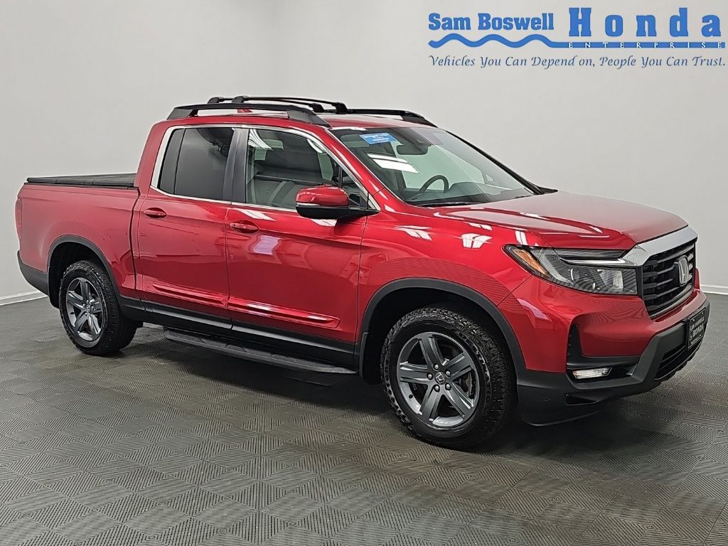 Radiant Red Metallic II 2023 Honda Ridgeline Pickup Truck All-Wheel Drive 9-Speed Automatic