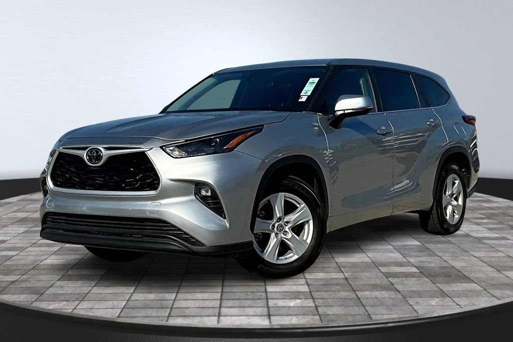 Silver 2023 Toyota Highlander LE FWD SUV / Crossover Front-Wheel Drive 8-Speed Automatic