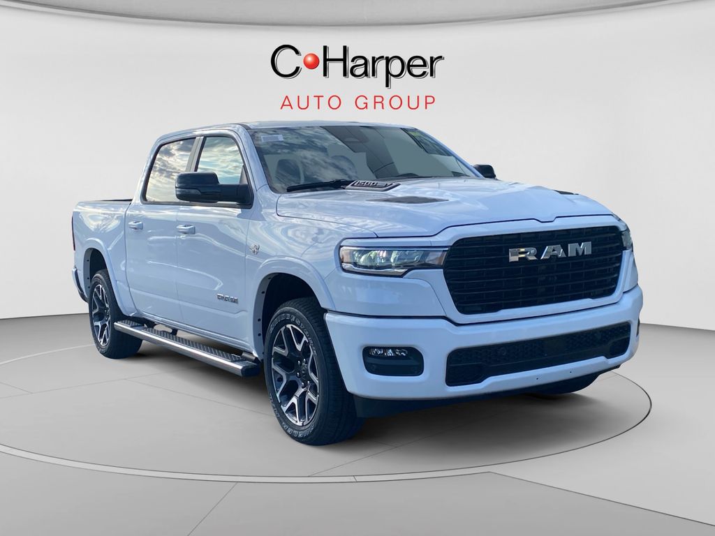 Bright White Clearcoat 2026 RAM 1500 Pickup Truck Four-Wheel Drive 8-Speed Automatic
