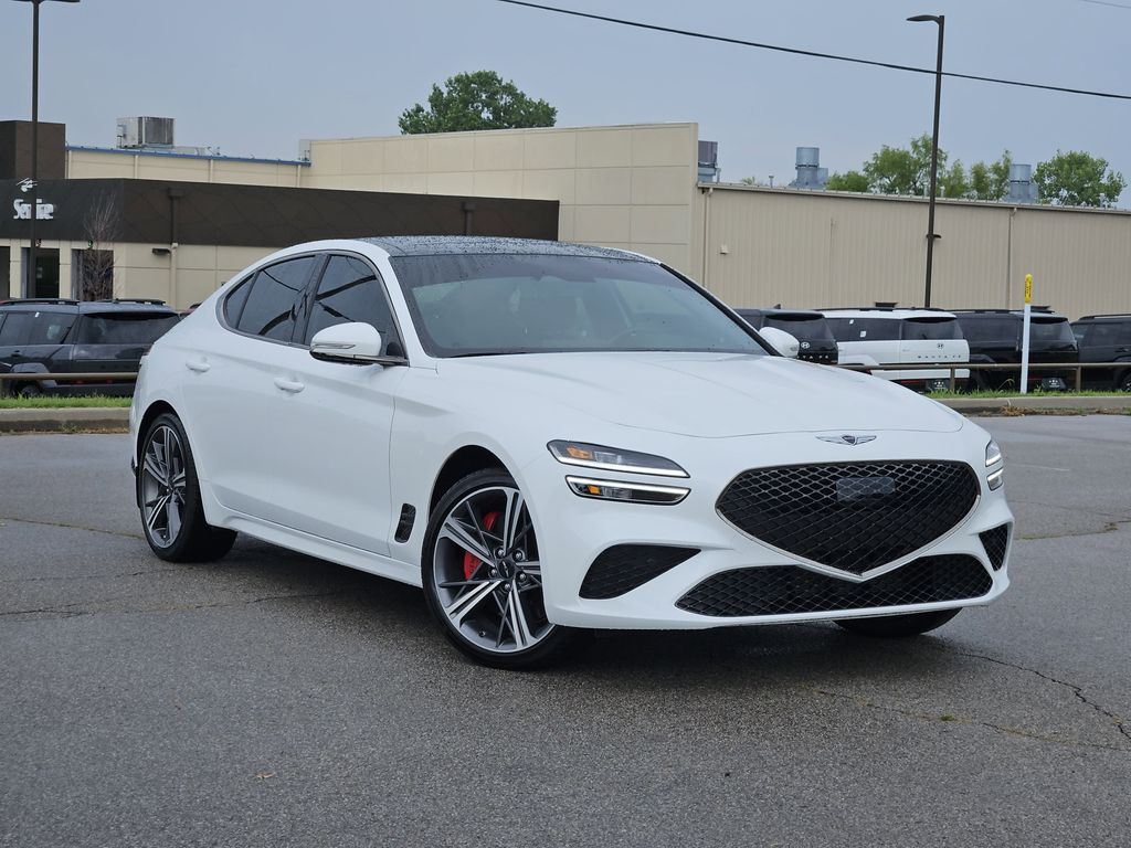 White 2025 Genesis G70 2.5T Standard RWD Sedan Rear-Wheel Drive 8-Speed Automatic