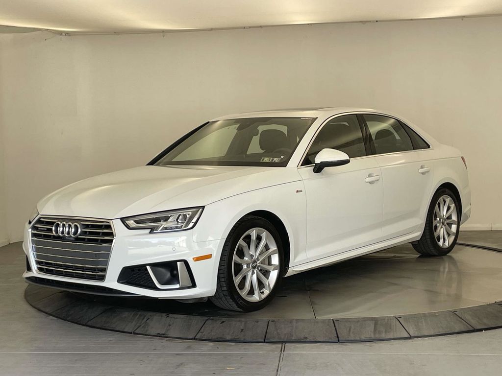 White 2019 Audi A4 Sedan All-Wheel Drive 7-Speed Automatic
