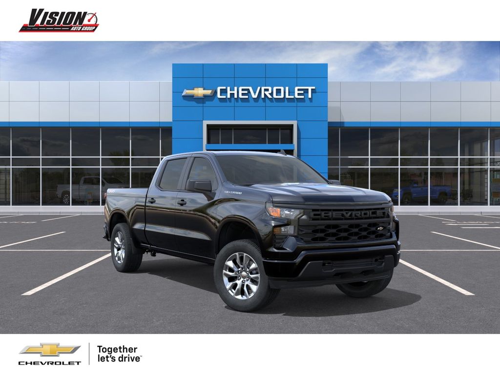 Black 2026 Chevrolet Silverado 1500 Pickup Truck Four-Wheel Drive 8-Speed Automatic