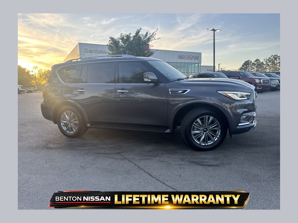 Anthracite Gray 2024 INFINITI QX80 Luxe 4WD SUV / Crossover All-Wheel Drive 7-Speed Automatic