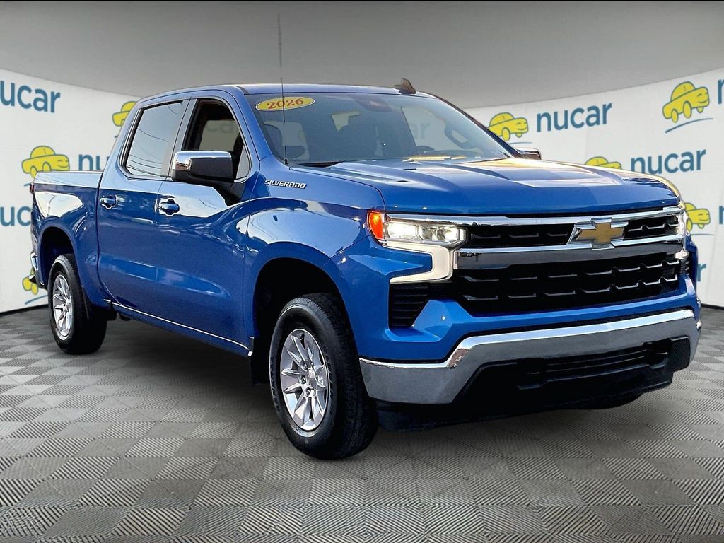 Riptide Blue Metallic 2026 Chevrolet Silverado 1500 Pickup Truck Four-Wheel Drive Automatic