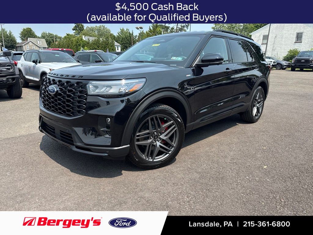 Agate Black Metallic 2026 Ford Explorer SUV / Crossover All-Wheel Drive Automatic