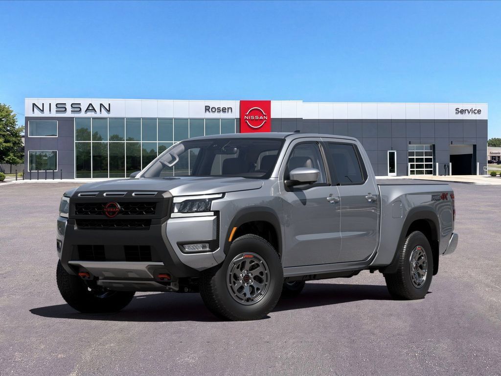 Boulder Gray Pearl 2026 Nissan Frontier Pickup Truck Four-Wheel Drive 9-Speed Automatic Overdrive