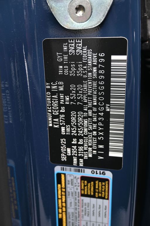 Used 2025 Midnight Lake Blue Kia EX image 27