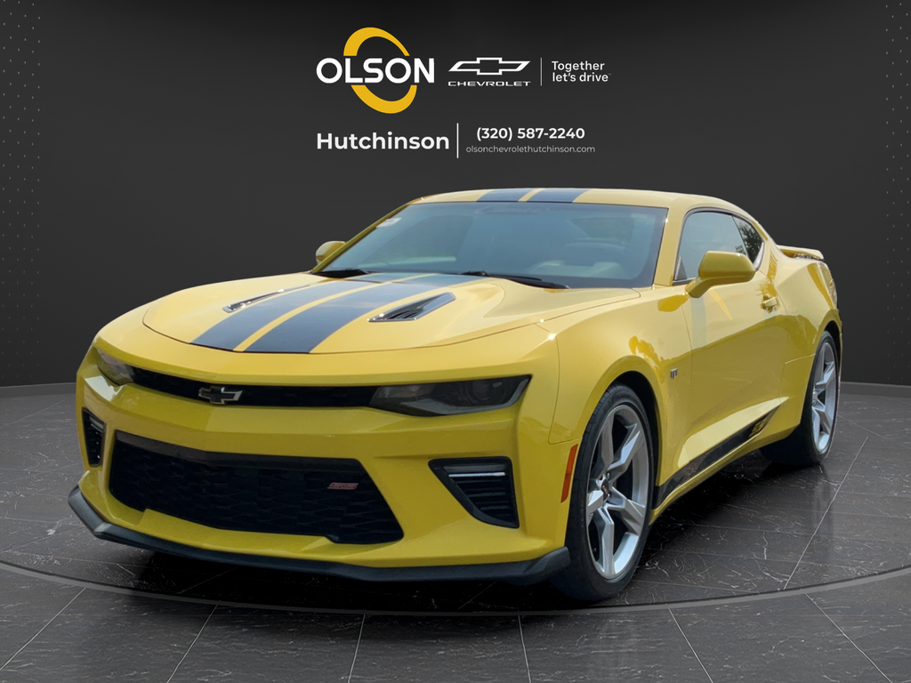 Bright Yellow 2018 Chevrolet Camaro Coupe Rear-Wheel Drive 8-Speed Automatic