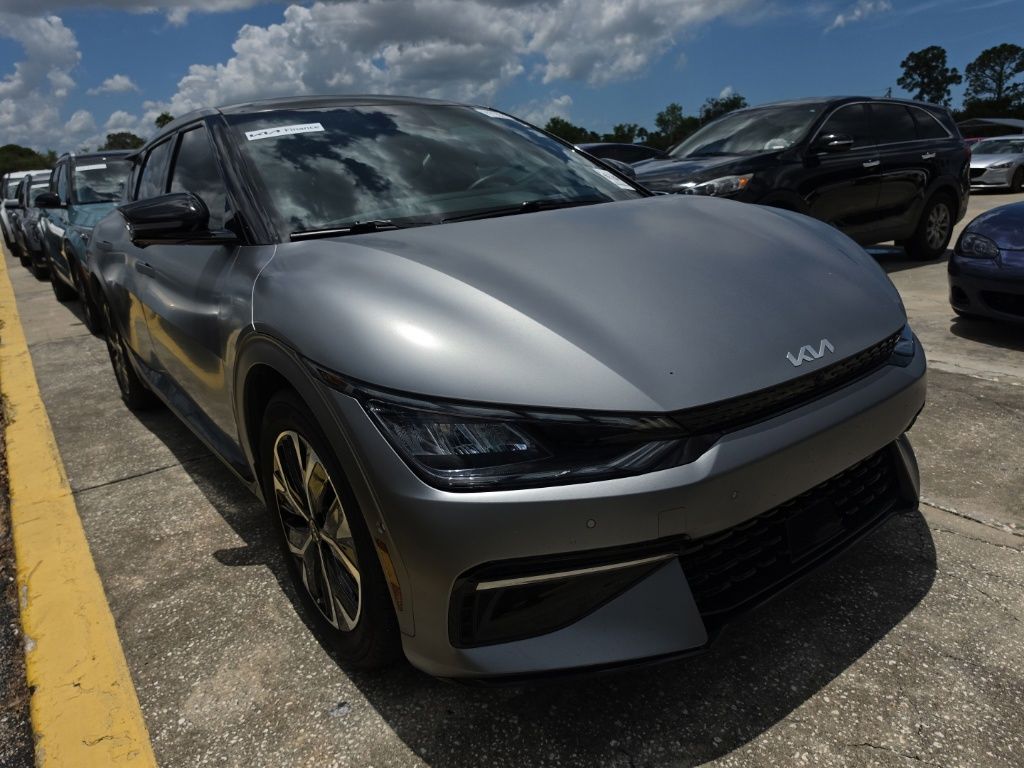 Steel Matte Gray 2023 Kia EV6 GT-Line RWD SUV / Crossover Rear-Wheel Drive 1-Speed Automatic