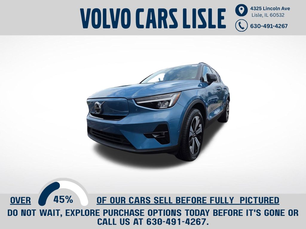 Fjord Blue Metallic 2023 Volvo XC40 Recharge Twin Plus eAWD SUV / Crossover All-Wheel Drive 1-Speed Automatic