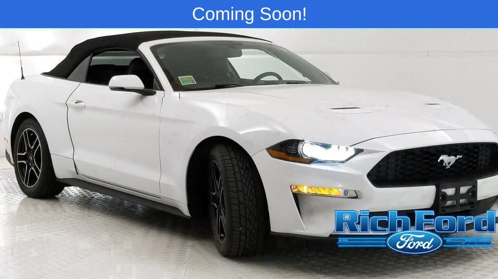 Oxford White 2020 Ford Mustang EcoBoost Premium Convertible RWD Convertible Rear-Wheel Drive Automatic