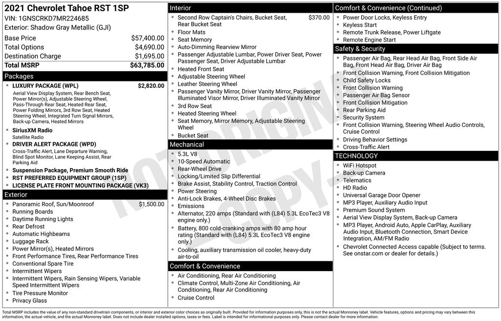 Used 2021 Gray Chevrolet RST image 44
