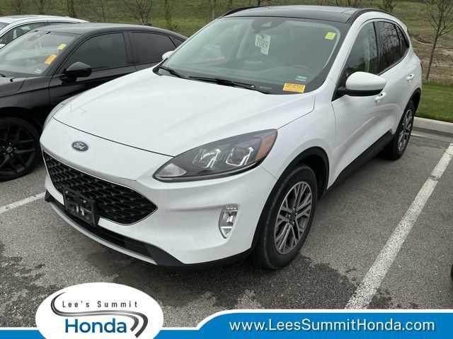 Oxford White 2021 Ford Escape SEL AWD SUV / Crossover All-Wheel Drive 8-Speed Automatic