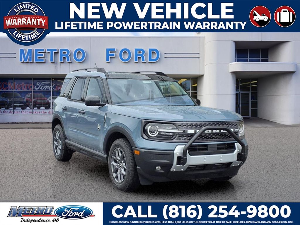 Blue (Azure Gray Metallic Tri-Coat) 2025 Ford Bronco Sport SUV / Crossover All-Wheel Drive 8-Speed Automatic