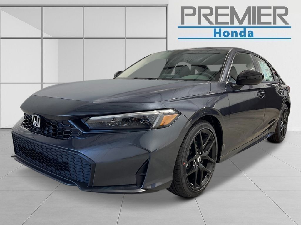 Meteorite Gray Metallic 2026 Honda Civic Sedan Front-Wheel Drive Continuously Variable Transmission