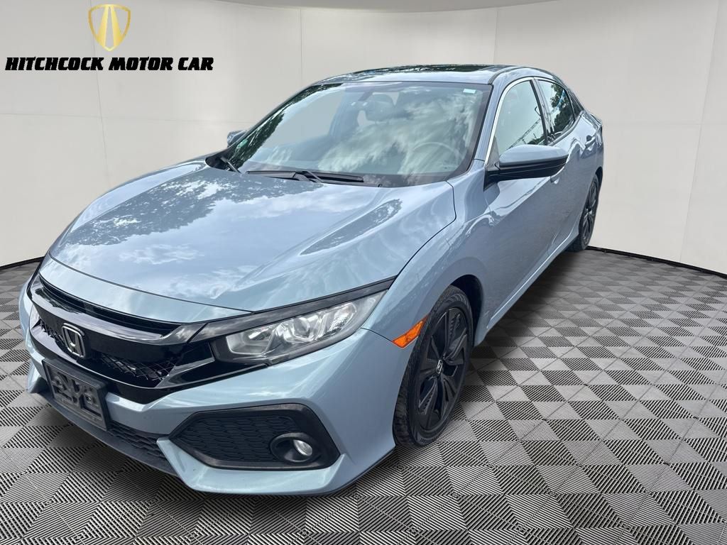 Aegean Blue Metallic 2018 Honda Civic Hatchback Hatchback Front-Wheel Drive Continuously Variable Transmission