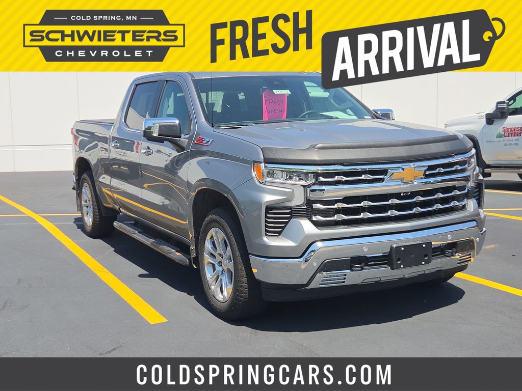 Sterling Gray Metallic 2023 Chevrolet Silverado 1500 Pickup Truck Four-Wheel Drive Automatic