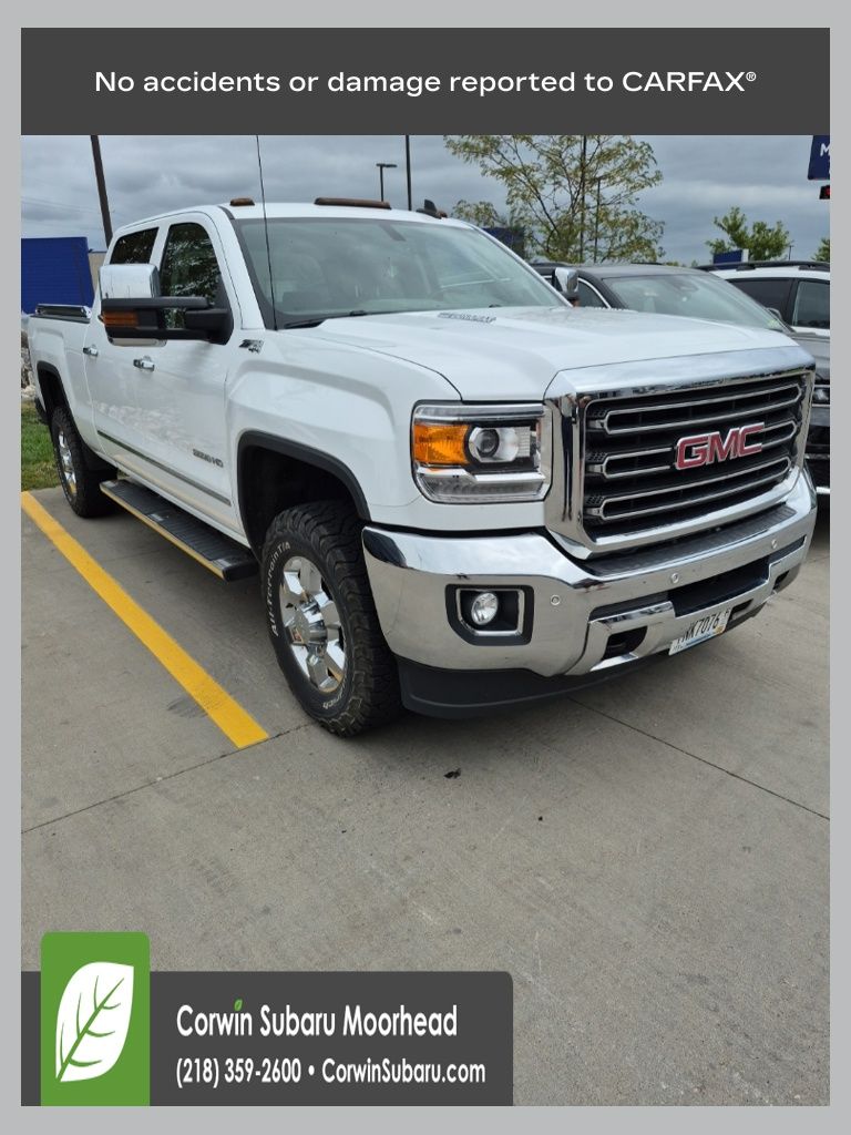 Summit White 2015 GMC Sierra 3500HD Pickup Truck Four-Wheel Drive 6-Speed Automatic
