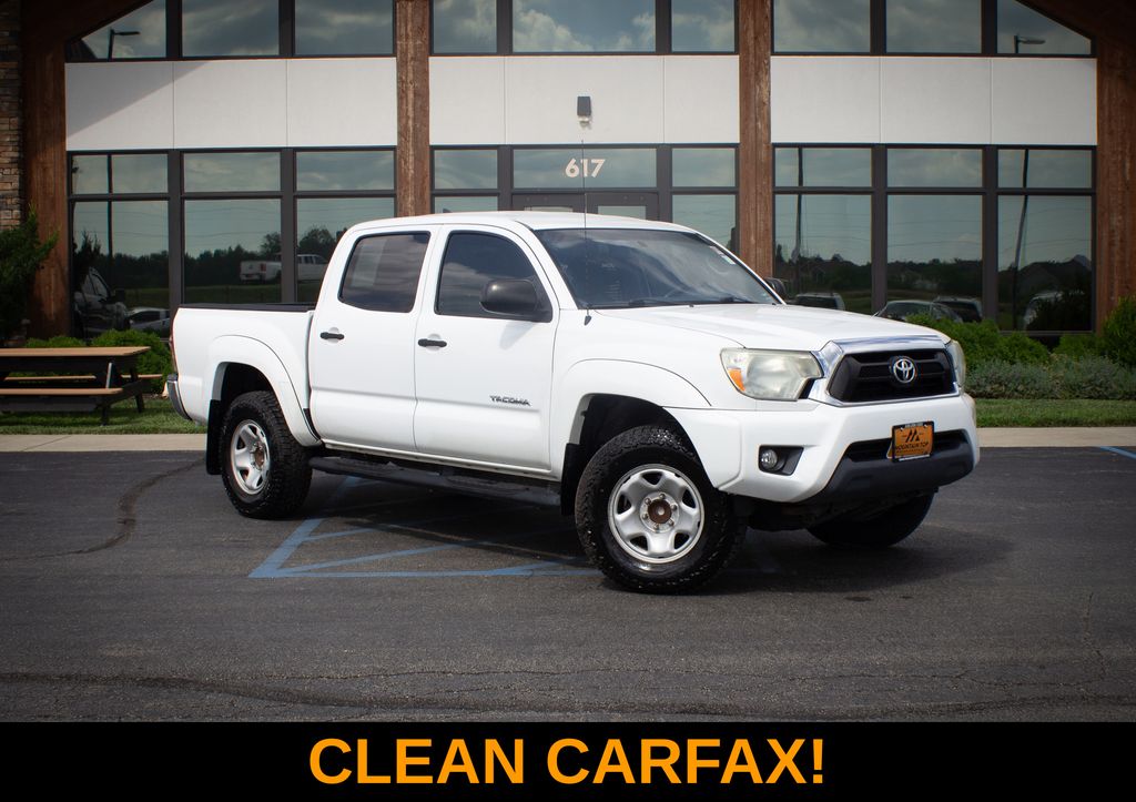 Super White 2015 Toyota Tacoma Pickup Truck 4X2 5-Speed Automatic