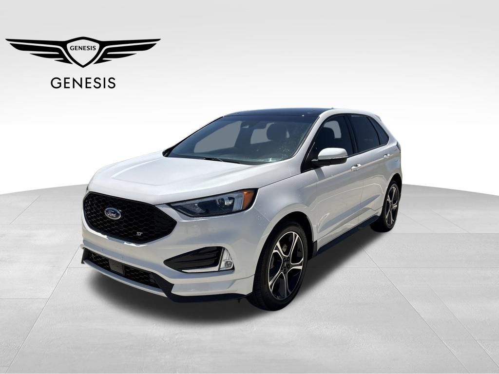 White Platinum Clearcoat Metallic 2019 Ford Edge SUV / Crossover All-Wheel Drive 8-Speed Automatic