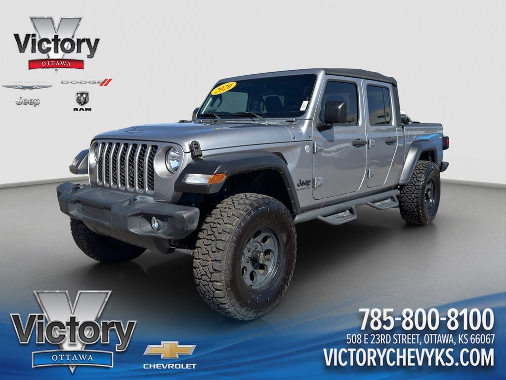 Billet Silver Metallic Clearcoat 2020 Jeep Gladiator Pickup Truck Four-Wheel Drive Automatic