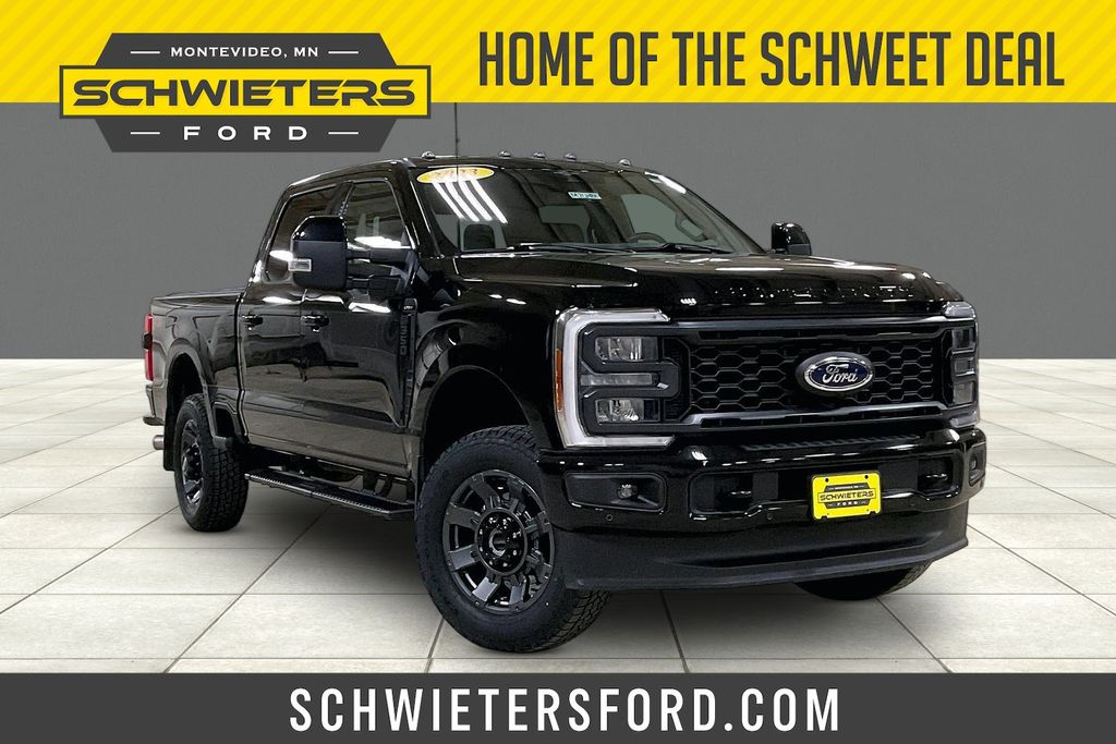 Black Metallic 2023 Ford F-350 Super Duty Pickup Truck Four-Wheel Drive Automatic