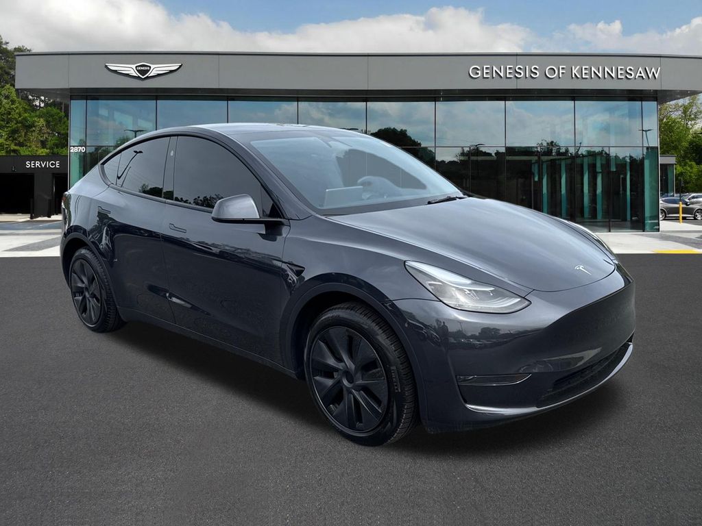 Black 2025 Tesla Model Y Long Range RWD SUV / Crossover Rear-Wheel Drive 1-Speed Automatic