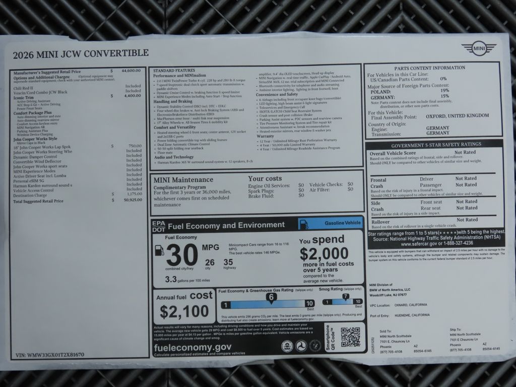 Thumbnail: 2026 MINI Cooper Convertible - 17