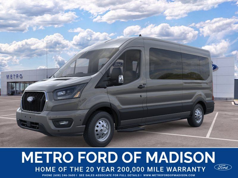 Carbonized Gray Metallic 2026 Ford Transit Passenger Van All-Wheel Drive