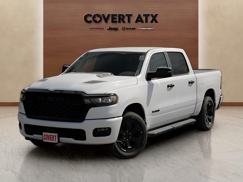 Bright White Clearcoat 2026 RAM 1500 Express Crew Cab 4WD Pickup Truck Four-Wheel Drive 8-Speed Automatic