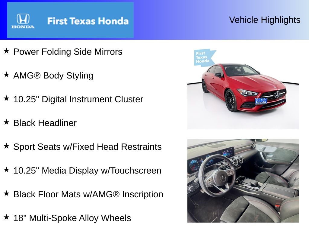 Used Car 2021 Mercedes-benz Cla  Cla 250 For Sale Under $25,000 In Austin, Texas