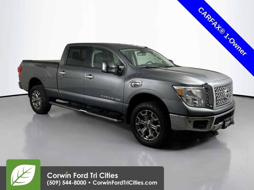Gray (Gun Metallic) 2019 Nissan Titan Pickup Truck 6-Speed Automatic
