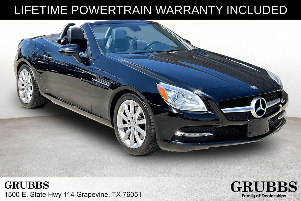 Black 2016 Mercedes-Benz SLK Convertible Rear-Wheel Drive 9-Speed Automatic