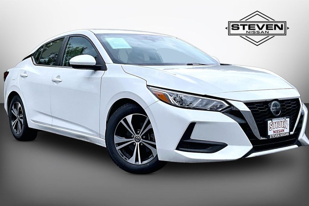 Aspen White Tricoat 2023 Nissan Sentra Sedan Front-Wheel Drive Continuously Variable Transmission