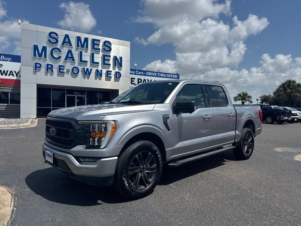 Silver Metallic 2022 Ford F-150 Pickup Truck Four-Wheel Drive Automatic
