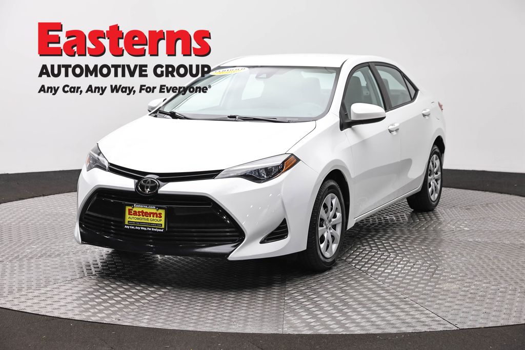 Super White 2019 Toyota Corolla LE Sedan Front-Wheel Drive Continuously Variable Transmission