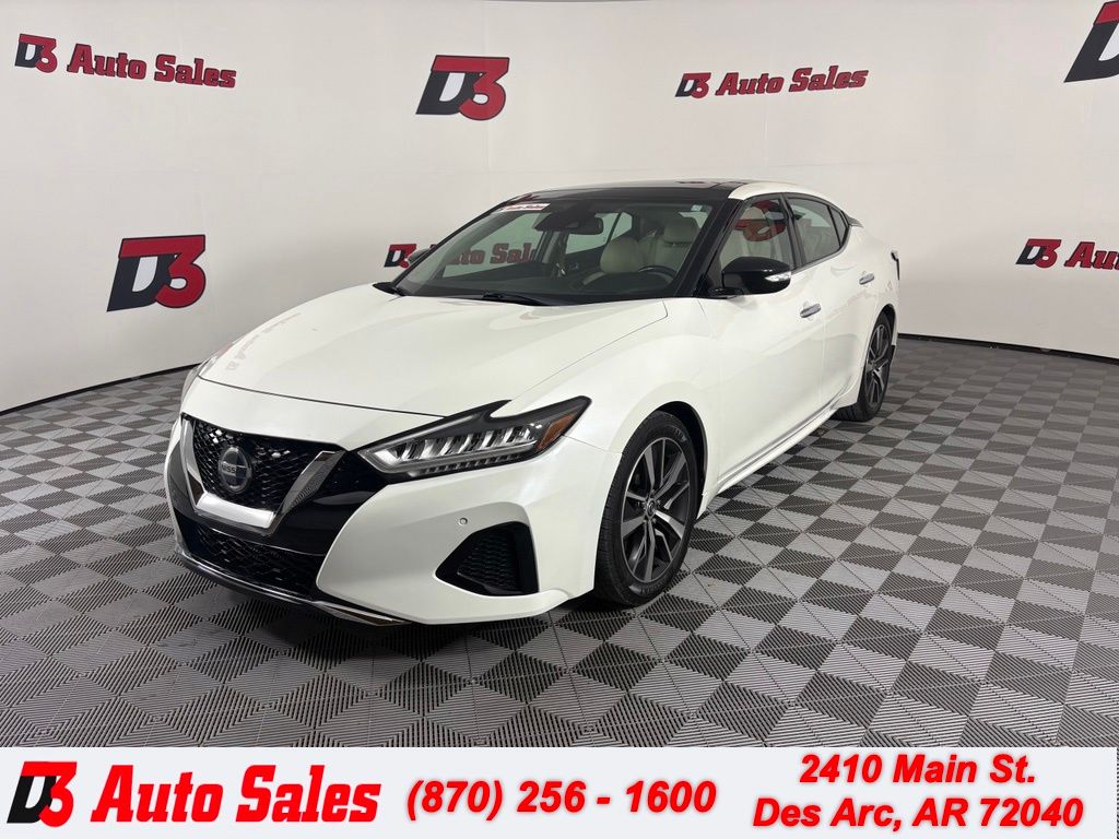 Pearl White Tricoat 2020 Nissan Maxima Sedan Front-Wheel Drive Continuously Variable Transmission